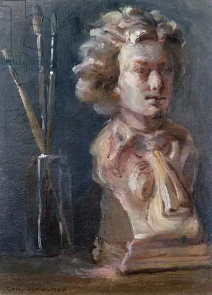 Schulman, Gail: Busto de Beethoven (1770-1827) con pinceles