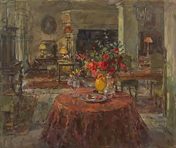 Ryder, Susa: Grand Salon with Red Roses