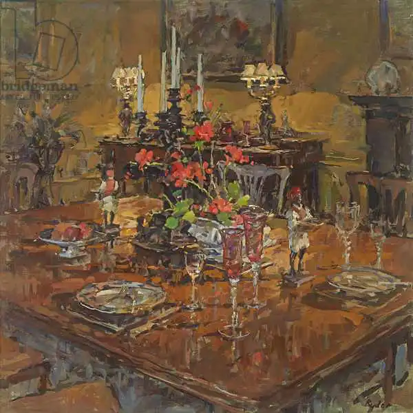 Ryder, Susa: Comedor con geranios