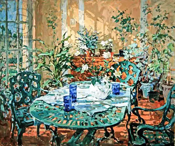 Ryder, Susa: Conservatory with Blue Glass