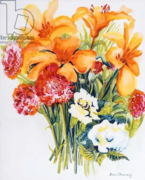Thewsey, Joa: Lirios naranjas, gardenias y claveles 2006