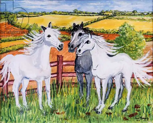 Thewsey, Joa: Three Frisky Horses,2002
