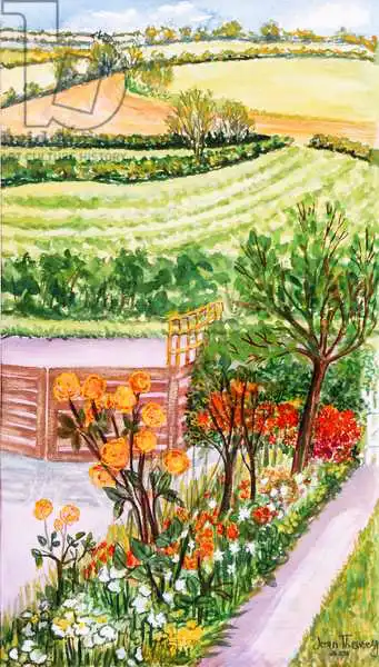 Thewsey, Joa: The Cottage Garden and view beyond,2000.