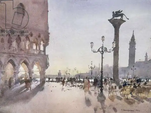 Chamberlain, Trevor: Early Morning, Piazzetta, Venice