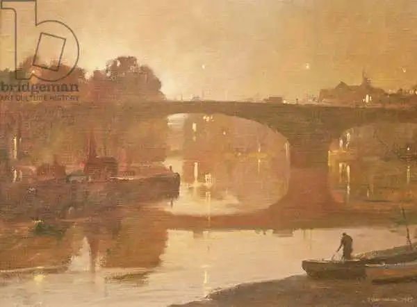 Chamberlain, Trevor: Night, Kew Bridge