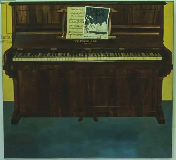 Scales, Terr: Tempo Di Trot, oil on panel 1980