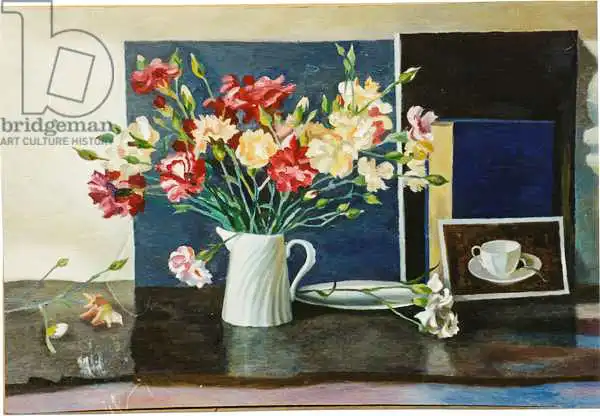 Scales, Terr: Carnations in a spiral jug