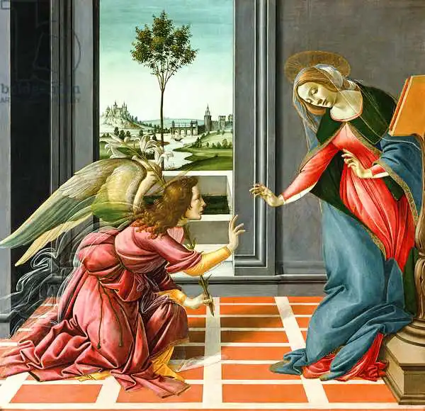 Botticelli, Sandro: Annunciation (tem...