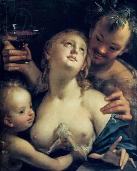 Aachen, Johann Hans von: Bacchus, Venus an...