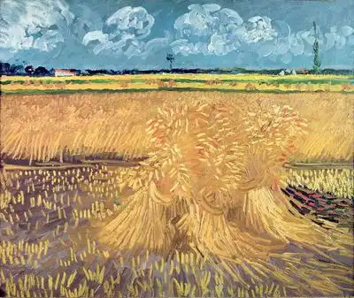 Gogh, Vincent van: Pole se snopy obilí
