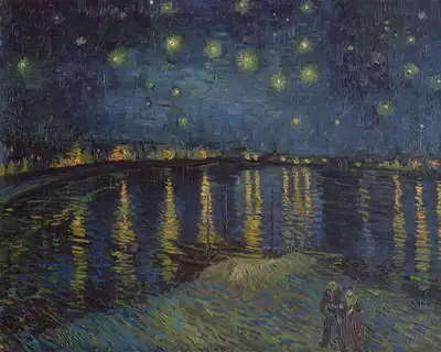 Gogh, Vincent van: Hvězdná noc nad Rhonou