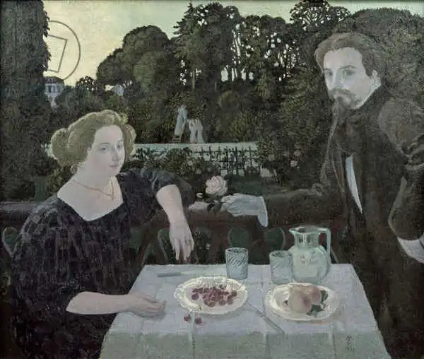 Denis, Maurice: Marthe (1871-1919) and Maurice Denis (1870-1943) at Dusk