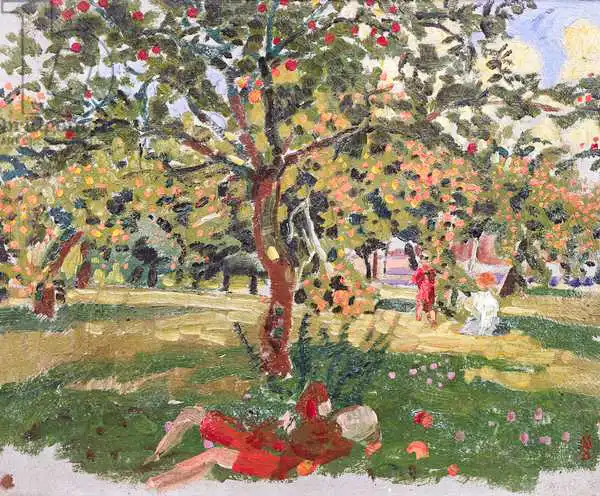Denis, Maurice: Child Asleep Under an Apple Tree