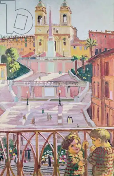 Denis, Maurice: Piazza di Spagna e la chiesa di TrinitA dei Monti, Roma