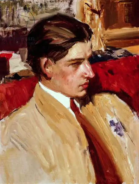 Sorolla y Bastida, Joaquin: Self portrait in profile