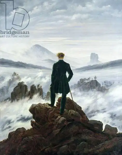 Friedrich, Caspar David: Wanderer above the Sea of Fog