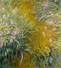 Monet, Claude: Path through the Irises