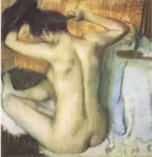Degas, Edgar: Žena česající si vlasy