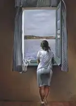 Dalí, Salvador: Postava v okně
