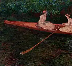 Monet, Claude: Veslování na řece Epte