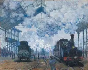 Monet, Claude: Nádraží v Saint Lazare