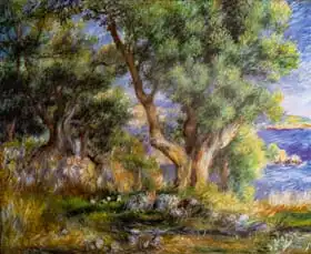 Renoir, Auguste: Pobřeží poblíž Mentonu