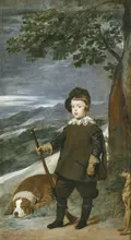 Velazquez, Diego: Princ Balthasar Carlos (1629-49) v loveckém