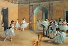 Degas, Edgar: Taneční foyer v opeře Le Peletier