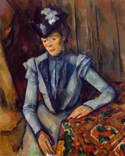 Cézanne, Paul: Woman in Blue (Madame Cezanne)