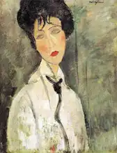 Modigliani, Amadeo: Žena s černou kravatou
