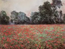 Monet, Claude: La route de Chailly á Fontainebleau - Les Tulipes