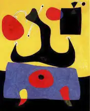 Miró, Joan: Sedící žena