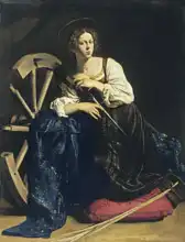 Caravaggio, M.: Svatá Kateřina Alexandrijská