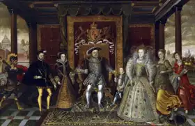 Heere, Lukas de: Alegorie rodiny Jindřicha VIII.