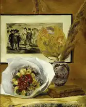 Renoir, Auguste: Zátiší s vázou květin