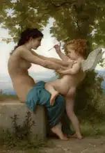 Bouguereau, Adolphe: Dívka bránící se Erósovi