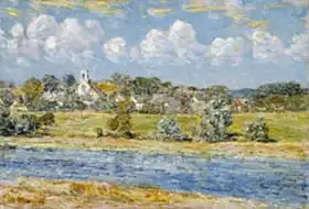 Hassam, Childe: Krajina v Newfields, New Hampshire
