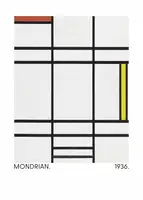 Mondrian, Piet: Kompozice v bílé,červené a žluté 1936