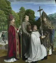 David, Gerard: Canon Bernardijn Salviati a tři svatí