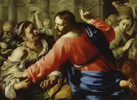 Mei, Bernardino: Ježíš vyhání obchodníky z chrámu