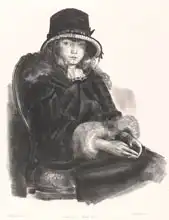 Bellows, Wesley George: Anne v černém klobouku