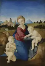 Raffael: Madona s dítětem a sv. Janem Křtitelem