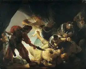 Rembrandt, van Rijn: Oslepení Samsona