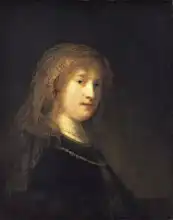 Rembrandt, van Rijn: Saskia van Uylenburgh (Rembrandtova žena)