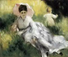 Renoir, Auguste: Žena se slunečníkem