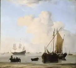 Velde, Willem van de: Klid na moři