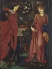 Burne-Jones, Edward: Rosamunda a královna Eleanor