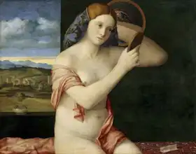 Bellini, Giovanni: Mladá nahá žena se zrcadlem