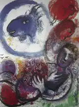 Chagall, Marc: Modrý kozel