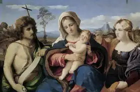Vecchio, Palma: Madona a dítě se sv. Janem Křtitelem a Magdalénou